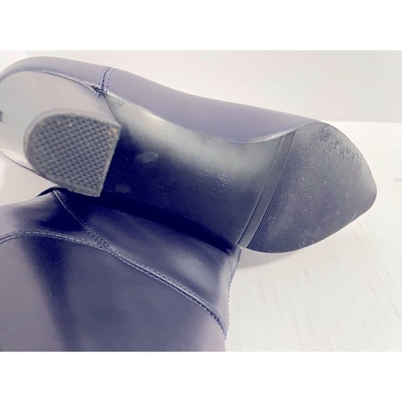 MONROE AND MAIN BLACK Asymmetrical Bootie Shootie Ankle Boots Womens Size 6.5 - Picture 8 of 11